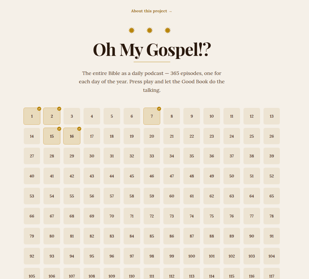 Oh My Gospel preview